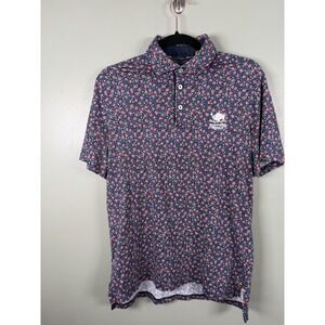 Polo Golf Ralph Lauren Small Floral Print Cotton Polo Shirt Buffalo Ridge Logo
